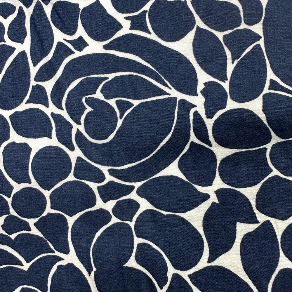 Boden Kate Floral A-Line Ponte Skirt Size 2 Navy Blue & White Side Zipper EUC - Picture 8 of 11